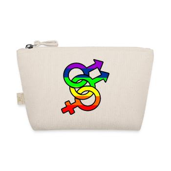 Logo bisexuel de genre 1 avec arc-en-ciel - Trousse biologique - nature - Devant