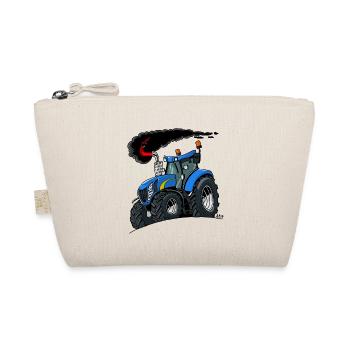 Blauer Traktor - Bio-Täschchen - Natur - Vorne
