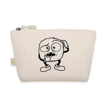 Monster skeptical face comic - Organic Pouch - nature - Front