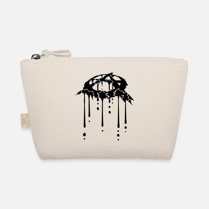 Anarchy blood drop icon Organic Pouch