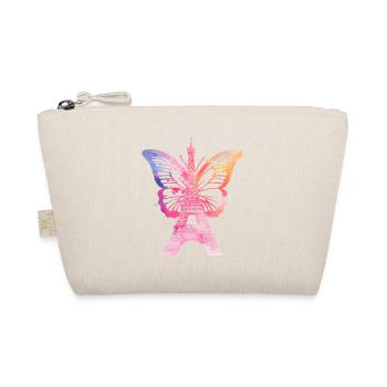 Paris France City Skyline Eiffel Tower Art - Organic Pouch - nature - Front
