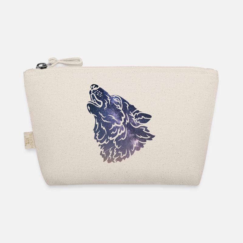 Wolf silhouette Galaxy Bio-Täschchen