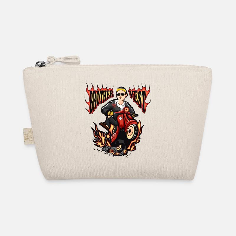 Moped moped rider Organic Pouch