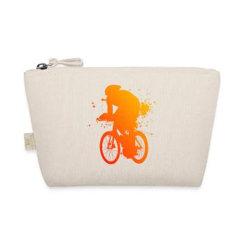 Road bike men racing cyclist road bike racing bike - Organic Pouch - nature - Front
