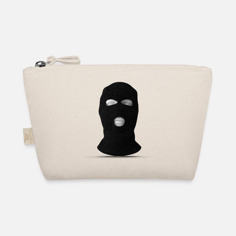 Full Face Hole Balaclava Ski Mask - Organic Pouch - nature