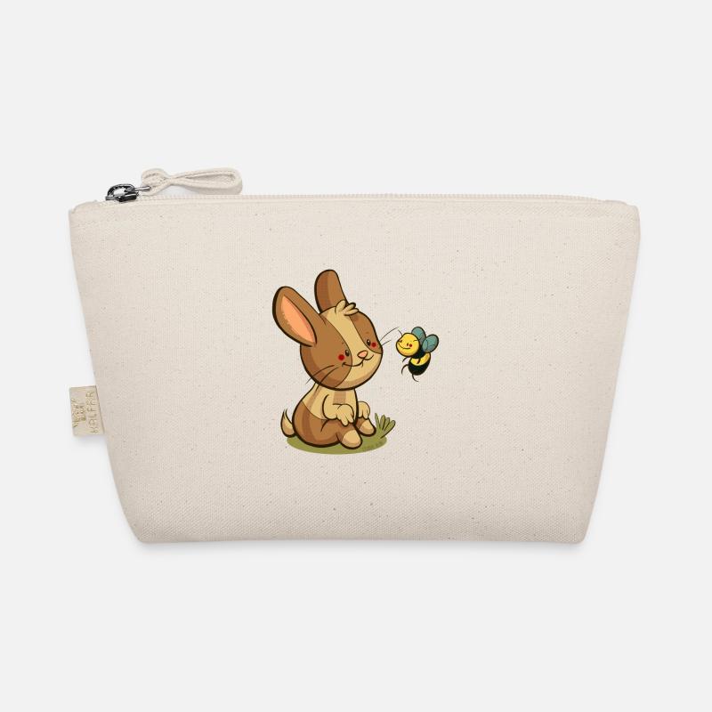 Hase und Biene - Bio-Täschchen - Natur