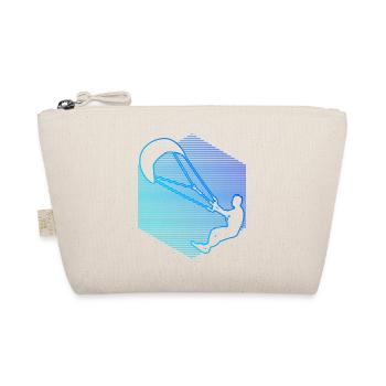 Herren Kitesurfer Damen Kite Kiten Kitesurfing - Bio-Täschchen - Natur - Vorne