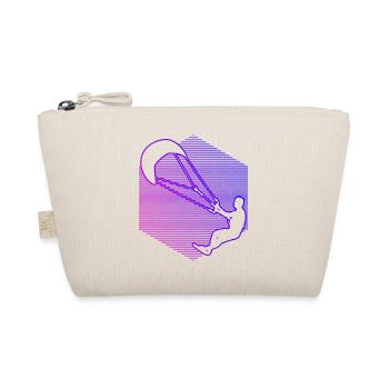 Kiten Kitesurfer Kite Men Kitesurfing - Organic Pouch - nature - Front