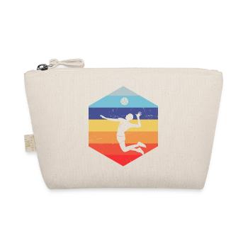 Volleyball players Volleyball playing beach volleybal - Organic Pouch - nature - Front