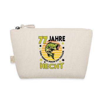 Geburtstag Toller Hecht Alter Jahre 77 - Bio-Täschchen - Natur - Vorne