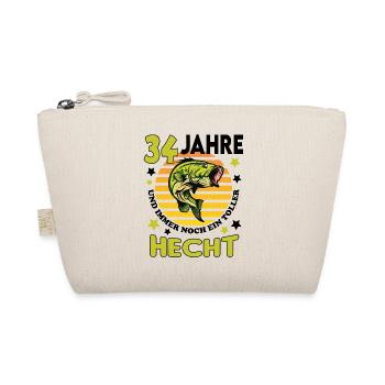 Geburtstag Toller Hecht Alter Jahre 34 - Bio-Täschchen - Natur - Vorne