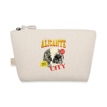 Alicante Spain City Skyline Vintage Retro - Organic Pouch - nature - Front