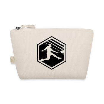 Fussballspieler Herren Damen Fussballer Fussball - Bio-Täschchen - Natur - Vorne
