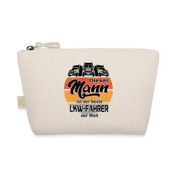 Mann LKW Fahrer Brummi Truck Lastkraftwagenfahrer - Bio-Täschchen - Natur - Vorne
