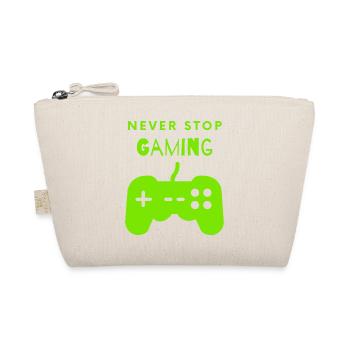 Never stop gaming - Bio-Täschchen - Natur - Vorne