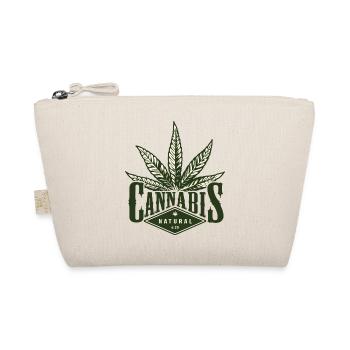 Cannabis Logo Natural 420 - Organic Pouch - nature - Front