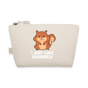 Eichhörnchen - I just love Squirrels - Bio-Täschchen - Natur - Vorne