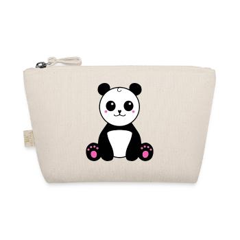 Panda Emoji - Bio-Täschchen - Natur - Vorne