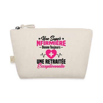 Humour infirmière retraitée, Cadeau retraite - Trousse biologique - nature - Devant