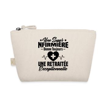 Humour infirmière retraitée, Cadeau retraite - Trousse biologique - nature - Devant