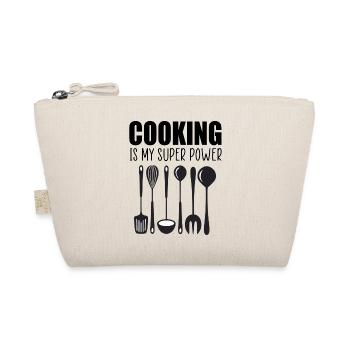 Cooking is my super power funny quote - Organic Pouch - nature - Front