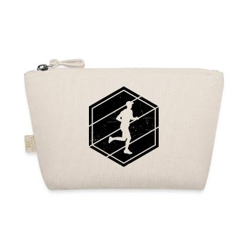 Cross Country Running Marathon Laufen - Organic Pouch - nature - Front