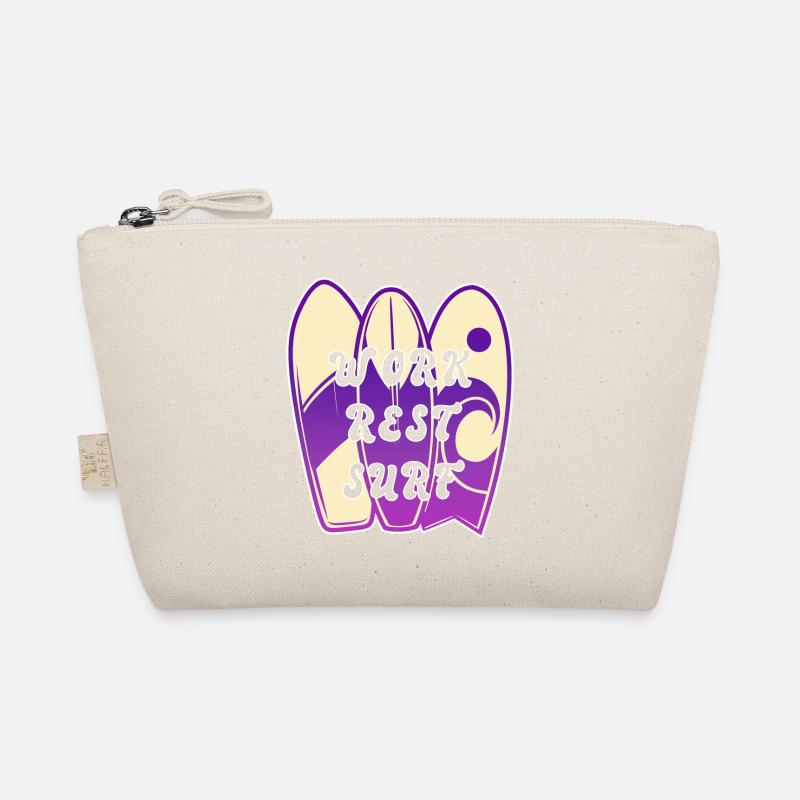 Surfing saying design Organic Pouch