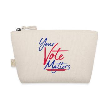 your vote matters quote - Organic Pouch - nature - Front