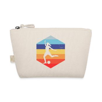 Herren Fussball Damen Fussballer Fussballspieler - Bio-Täschchen - Natur - Vorne