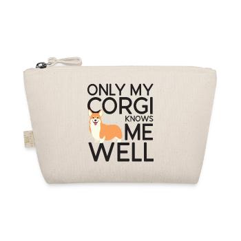 Seul mon Corgi me connaît bien - Trousse biologique - nature - Devant