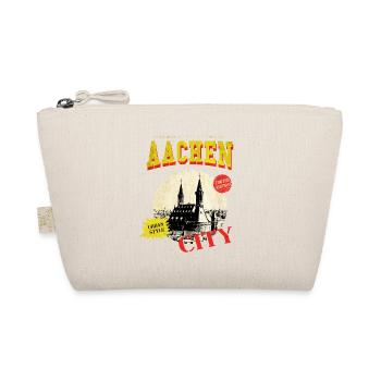 Aachen Deutschland Stadt Skyline Vintage Retro - Bio-Täschchen - Natur - Vorne