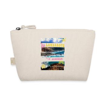 Lanzarote Sommer Sonne Strand Meer Palmen Urlaub - Bio-Täschchen - Natur - Vorne