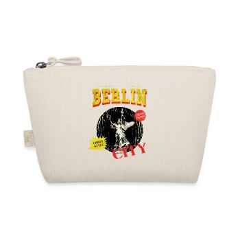 Berlin Germany City Skyline Vintage Retro - Organic Pouch - nature - Front