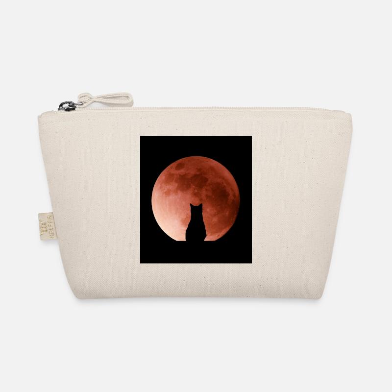 Cat admiring the Moon Organic Pouch