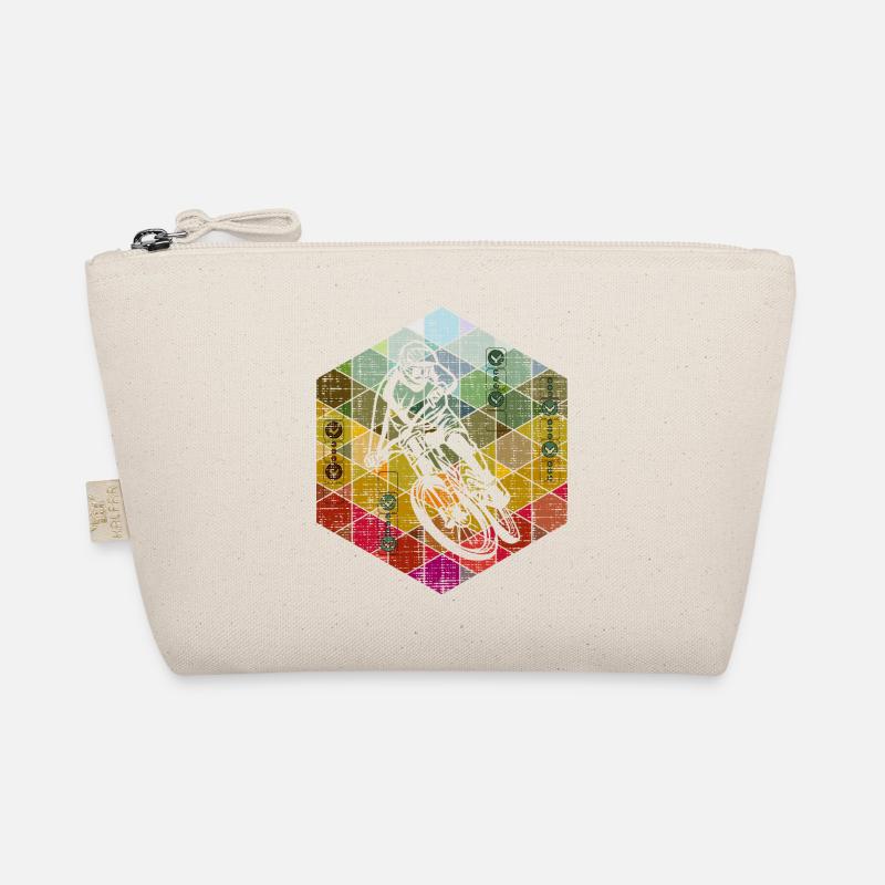 downhill racer hexagon Organic Pouch