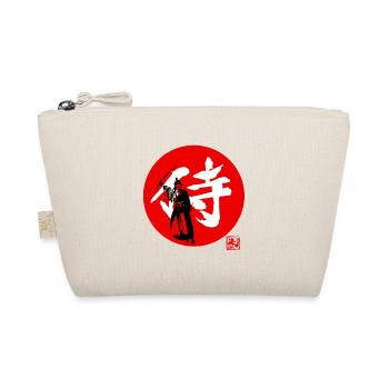 Samurai Kanji Rot - Bio-Täschchen - Natur - Vorne