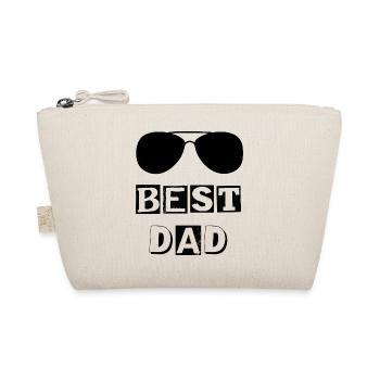 Typografie beste DAD-Lünette - Bio-Täschchen - Natur - Vorne