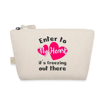 Enter to my heart it's freezing out there - Organic Pouch - nature - Front