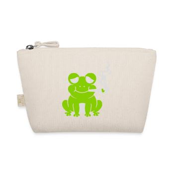 Weed Joint Frog Stoned - Organic Pouch - nature - Front