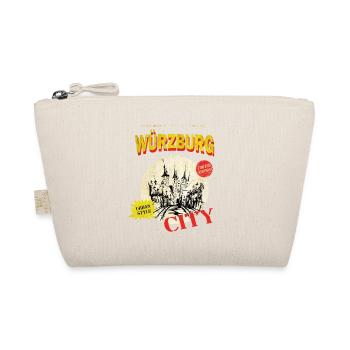 Würzburg Germany City Skyline Vintage Retro - Organic Pouch - nature - Front
