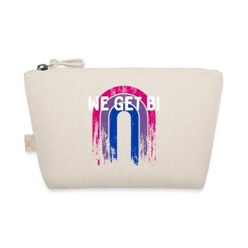 We Get Bi Bisexual LGBTQ Bi Pride LGBT Positivity - Organic Pouch - nature - Front