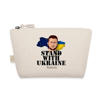 Alaska Ukraine Unterstützer T-Shirt Design - Bio-Täschchen - Natur - Vorne