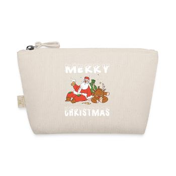 Père Noël ivre Bière de renne Schnaps - Trousse biologique - nature - Devant