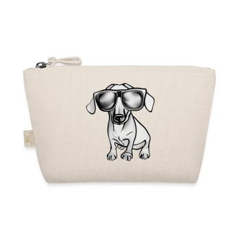 Teckel chien chien avec lunettes de soleil motif cool 4 - Trousse biologique - nature - Devant