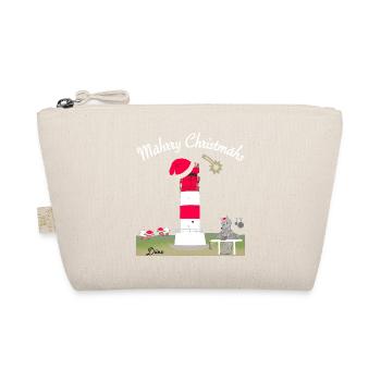 Leuchtturm Düne, Helgoland, Weihnachten - Bio-Täschchen - Natur - Vorne