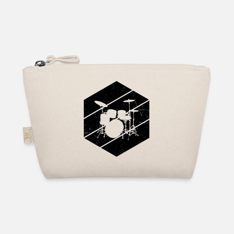 Damen Schlagzeugspieler Drum Kit Perkussionist Bio-Täschchen