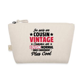 cousin vintage / cadeau humour cousin - Trousse biologique - nature - Devant