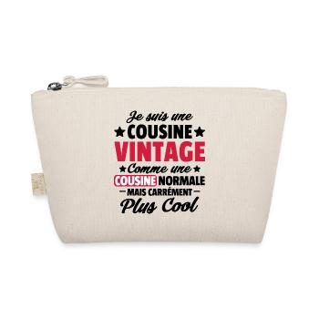 cousine vintage / cadeau humour cousine - Trousse biologique - nature - Devant