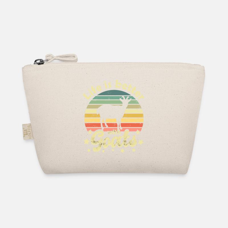 Goat Goats - Organic Pouch - nature