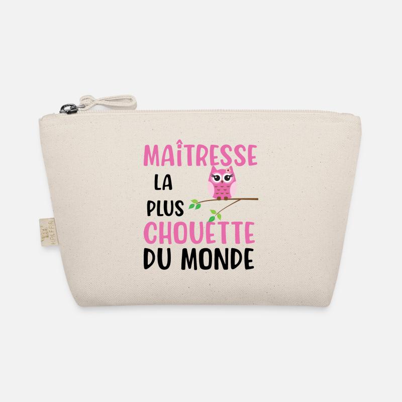 Maîtresse la plus chouette du monde cadeau Trousse biologique